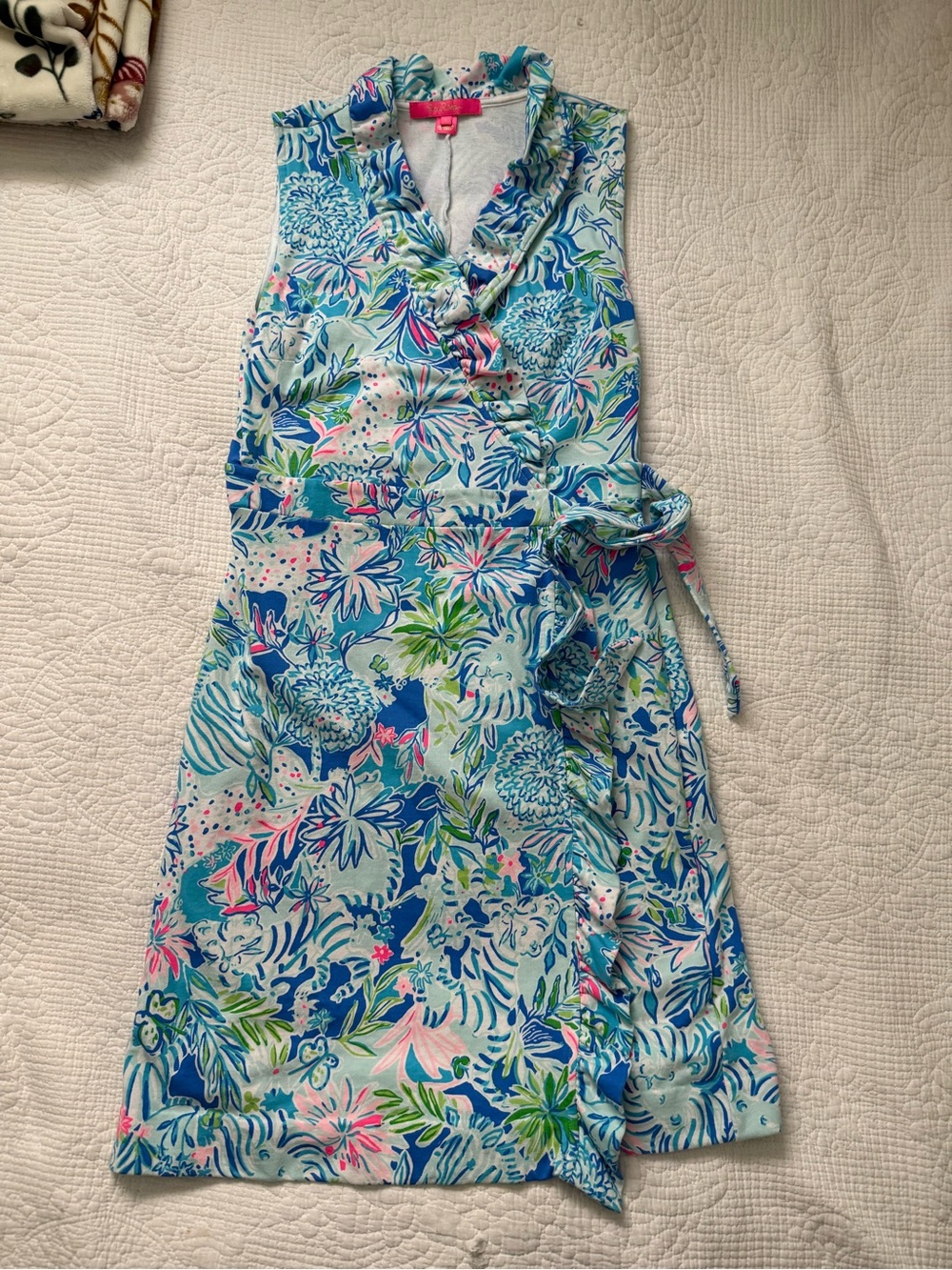 Lilly Pulitzer Romee Wrap Dress In Multi Croc My World